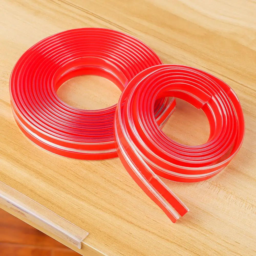 Table Edge Guard Furniture Corner Protector Strip Self Adhesive Transparent Kids Collision Proof Soft Bumper Baby Safety silicone table corner protector table corner protector table edge protector furniture anti collision strip door anti collision protector