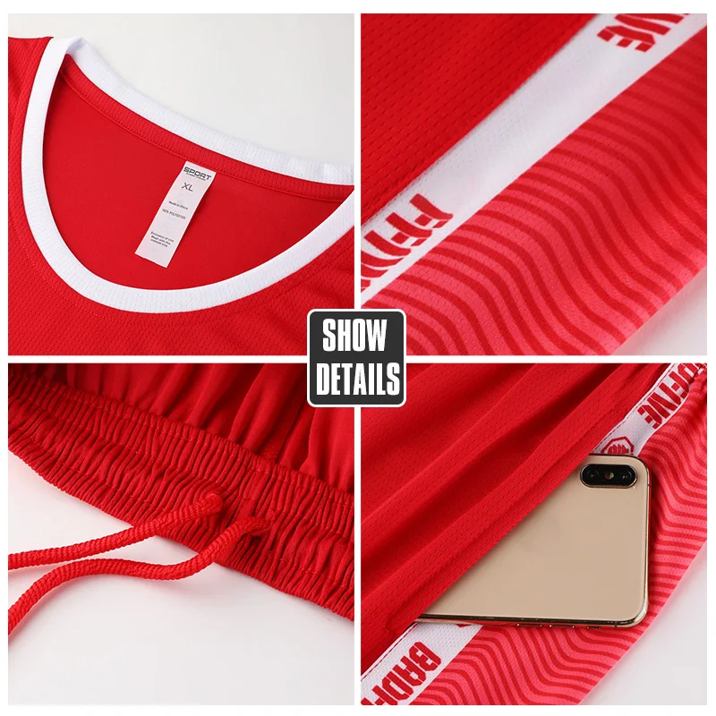 Retro Basketball Jerseys Mens 100% Polyester Basketball Uniform Sets College Team Summer Breathable Shirts basketball jerseys men sport tees