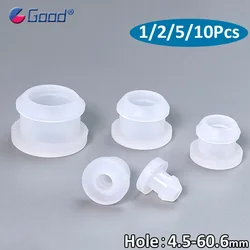 4.5mm~50.6mm Transparent Silicone Rubber Snap-on Grommets Hole Plugs Blanking End Caps Bung Wiring Cable Protect Bush