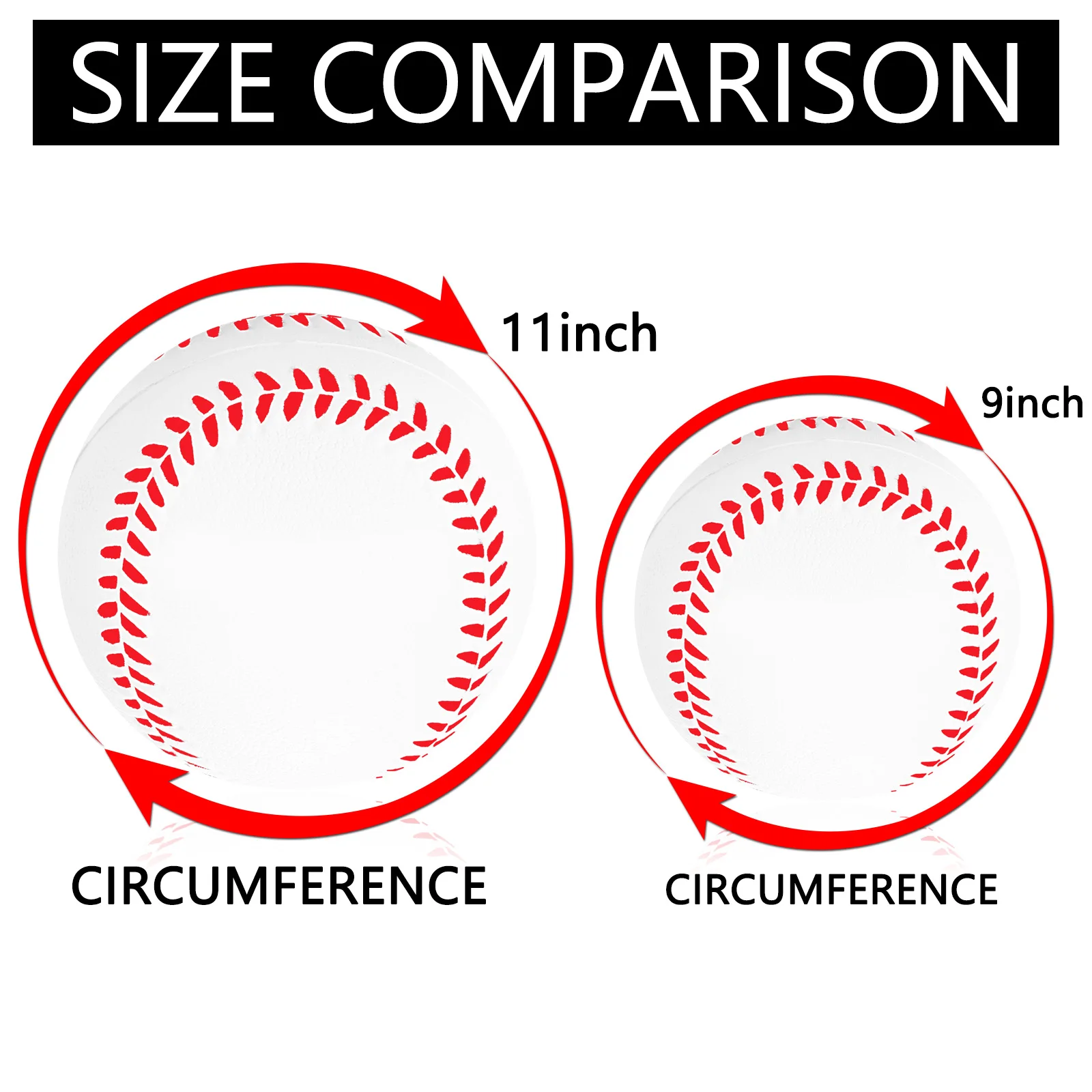 Avesfer Practice Foam Softballs 11 inch with Mesh Bag Soft Oversize Foam  Baseballs Safely Training Batting Hitting Ball and Fielding Indoor Outdoor