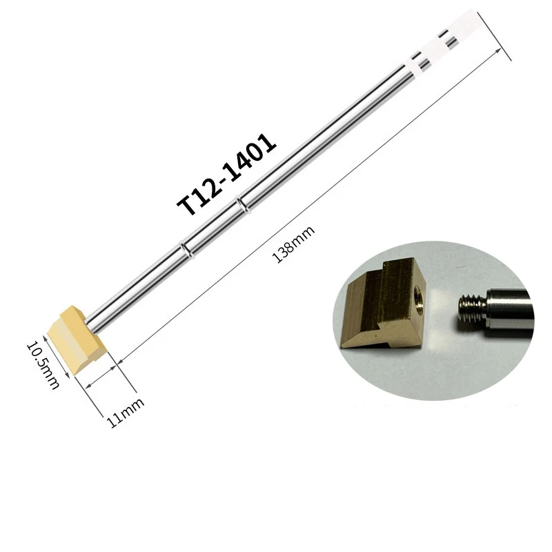Enhanced Electric Soldering Iron Tip with Rapid Heating and T-Shaped Shovel Head