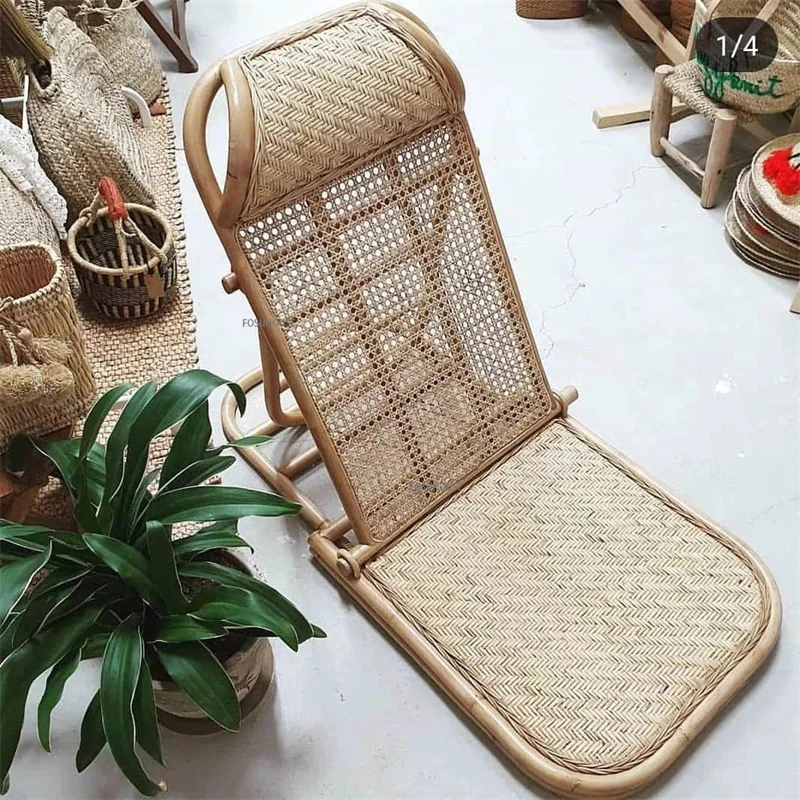 Nordic Rattan Beach Chairs Outdoor Furniture Home Camping Folding ...