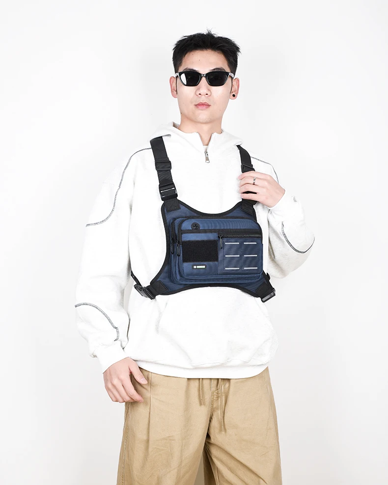 Tactical Functional Men Vest Bag Waist Packs High Quality Waterproof Men Pack Bag Backpack Fashion Trends Men Sling Bag Shoulder