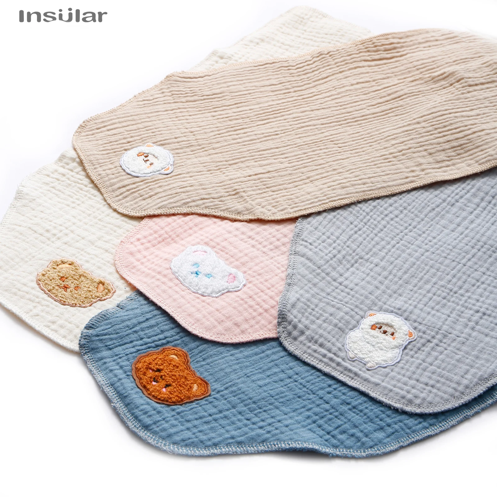 4 Layers Muslin Baby Sweat Towel Gauze Wipe Sweat Back Cotton Baby Stuff Kids Security Perspiration Absorption Infant Wash Cloth