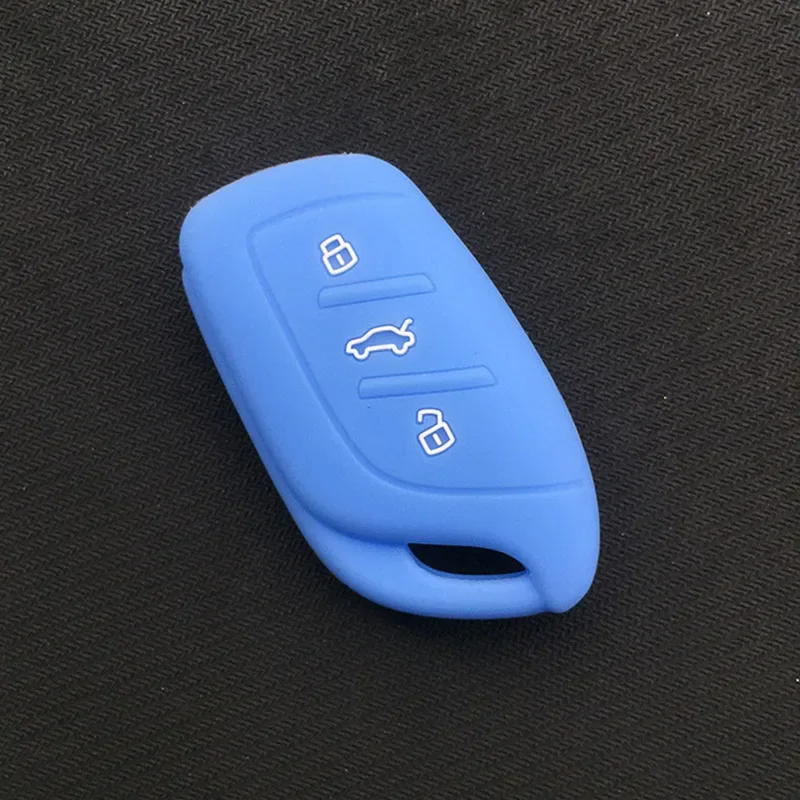 Car Key Shell 3 Button Silicone Car Key Cover Case For MG ZS EV MG6 EZS HS EHS For Roewe RX5 i6 i5 RX3 RX8 ERX5