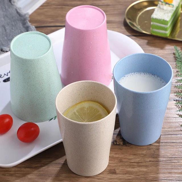 9pc Colourful Plastic Cups Reusable Eco-Friendly Drinking Cup Stackable  Water Coffee Juice Beverage Mugs Picnic Travel Drinkware - AliExpress