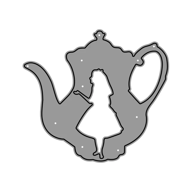 DIY Alice in Wonderland Cards and Teapot Centerpiece - Debbee's Buzz