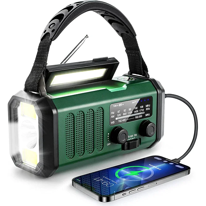 

Alarm Flashlight Waterproof Radio for Camping Hiking