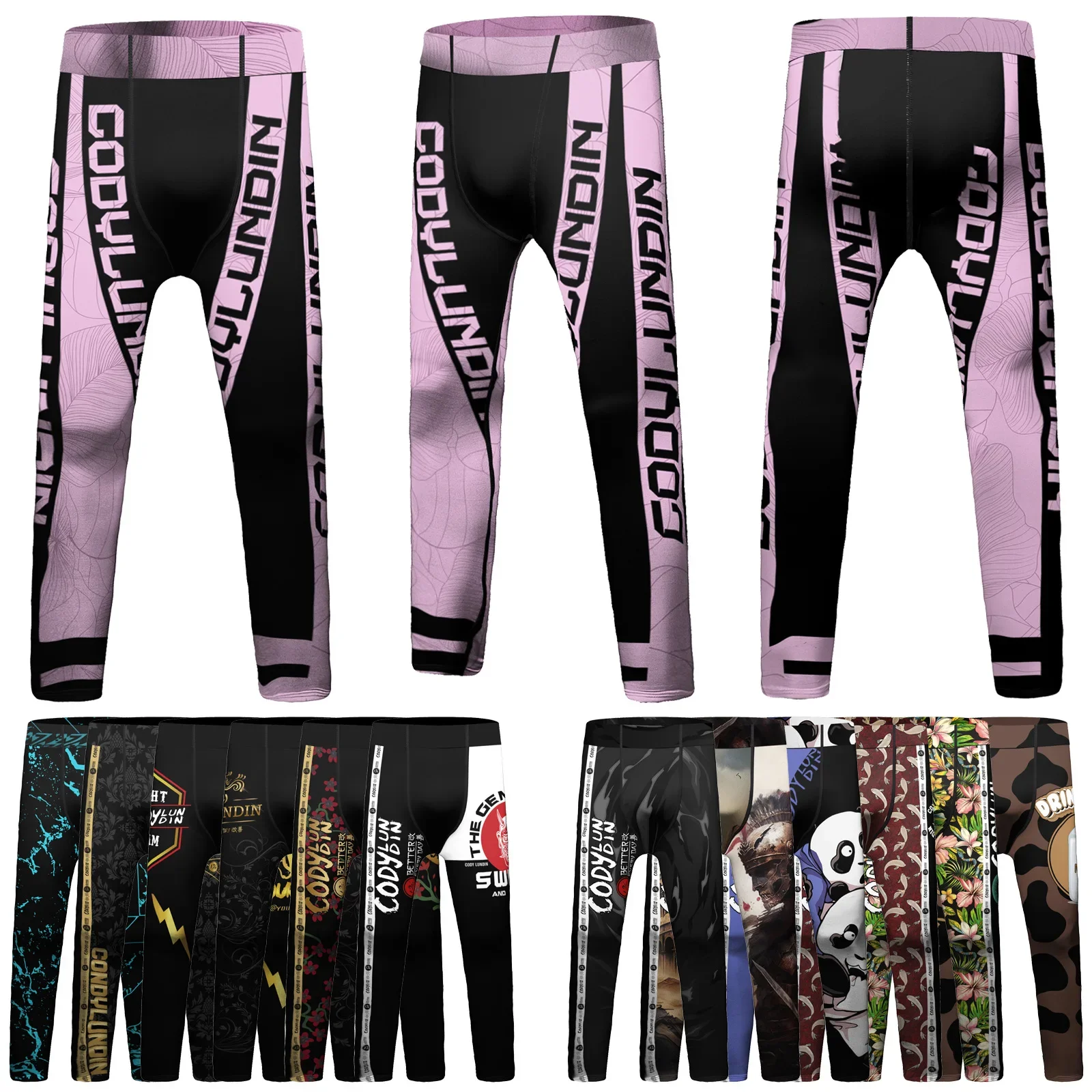 Kids MMA BJJ Sport Pants Running Leggings Jiu Jitsu Muay Thai Boxing Trousers Quick Dry Children Boys Exercise Training Tights