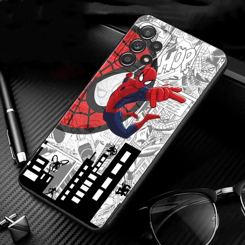 kawaii samsung cases For Samsung A12 Phone Case for Galaxy A21s A22 A32 Cases A51 A13 A52 A52s A71 A72 Marvel Spiderman 3 Superhero Movie Comics LOGO cute samsung cases Cases For Samsung