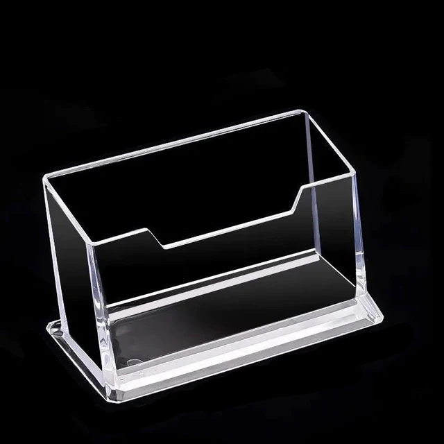 Single Layer Transparent Desktop Business Card Display Stand Box