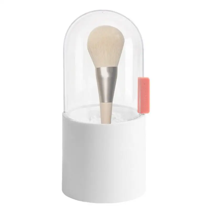 

Covered Makeup Brush Holder Desktop Make Up Brushes Case Dustproof Cosmetic Brushes Storage Organizer Eyeliners Display Case For