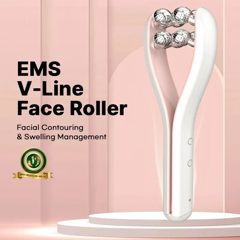 EMS Roller Face-Slimming Artifact V-Face Beauty Facial Massager For Firming And Lifting The Face 1 EMS Roller Face-Slimming Artifact V-Face Beauty Facial Massager For Firming And Lifting The Face 1