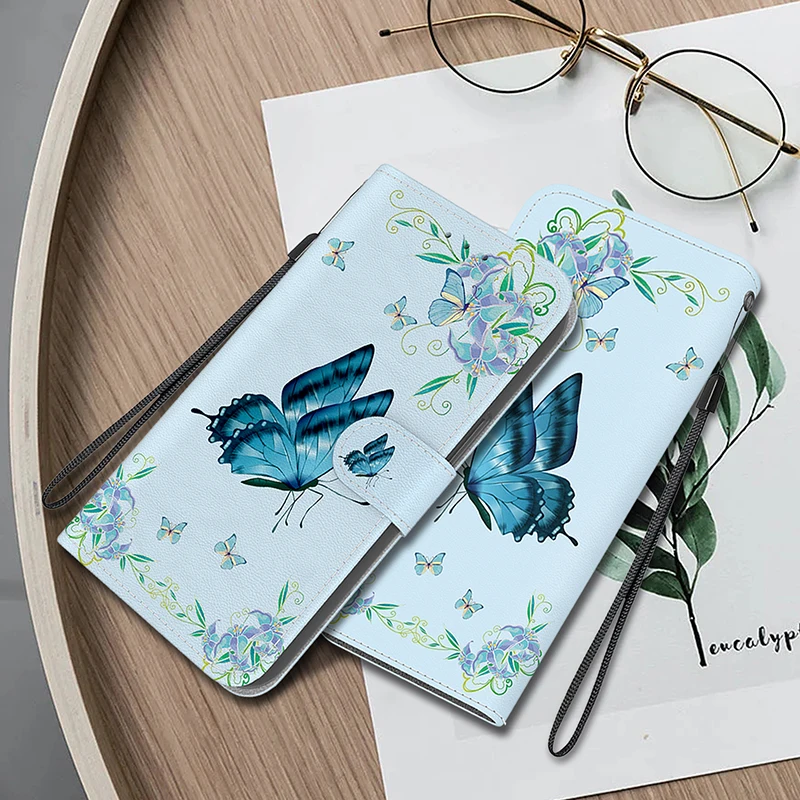 Premium Stand Flip Wallet Case with Artistic Design