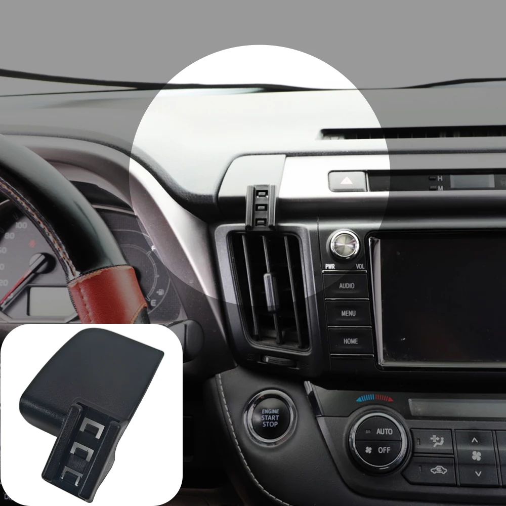 Auto Zonnebril Houder Case Opbergdoos Geen Dak Handvat Stijl, voor Toyota/ Corolla/Yaris/Vios/Camry/Rav4, grijs