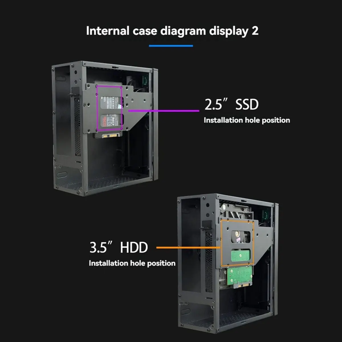 *A99Z 미니 ITX 컴퓨터 케이스 HTPC 섀시, 4XUSB 지원, 1U PSU 호환, 미니-ITX 메인보드 호환