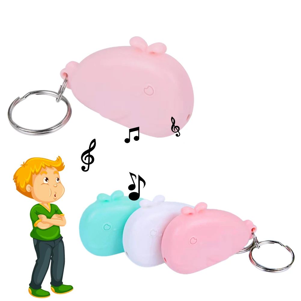 Whale Whistle Sound Anti-Lost Alarm Key Finder Locator Portable Pet Child Anti-Theft Locator With LED Flashlight