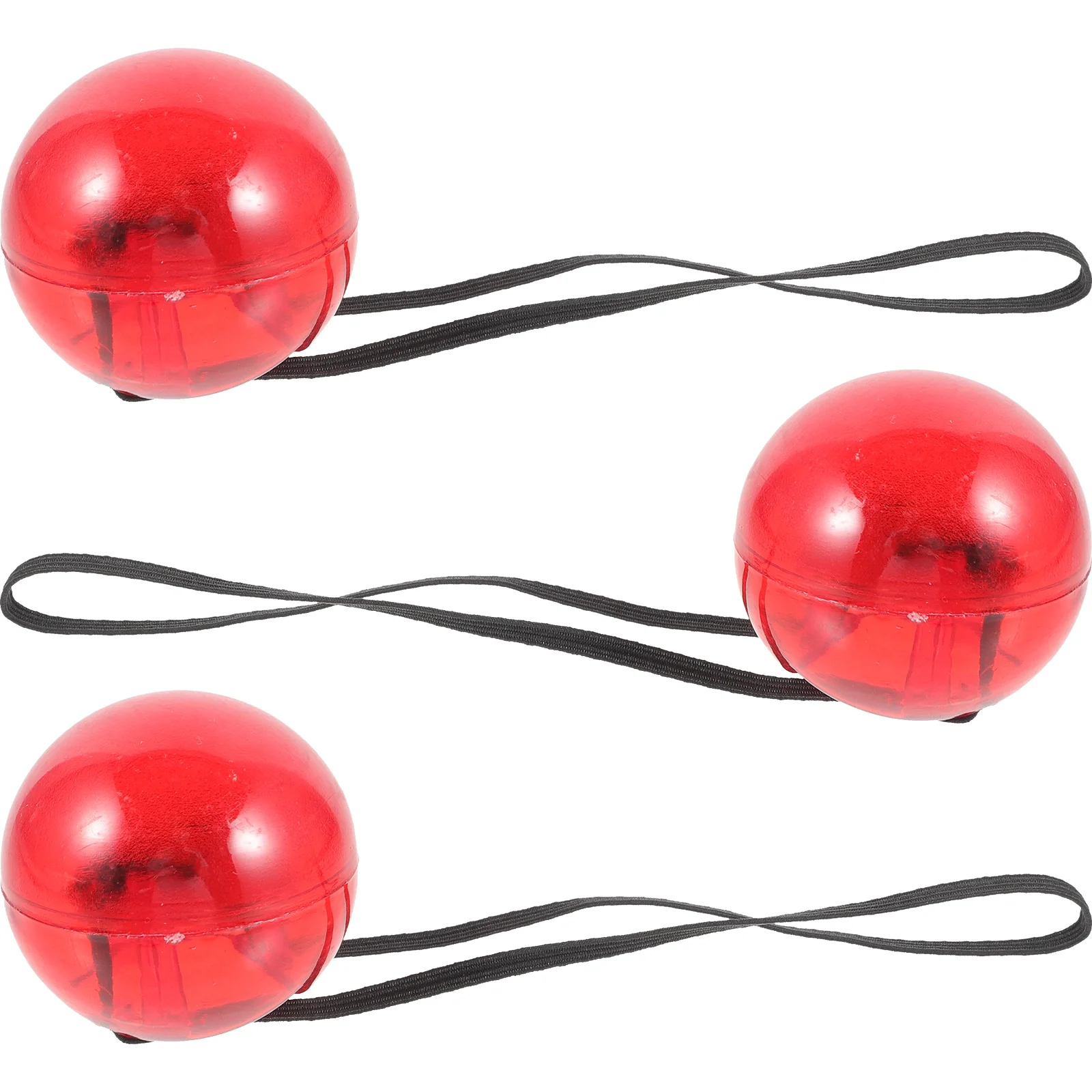 

3 Pcs Clown Nose Party Decor Prop Performance Christmas Decorations Makeup Flashing Red Plastic Glowing Noses Child Bathroom