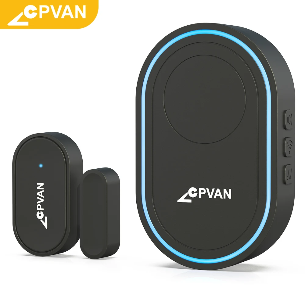 

CPVAN Wireless Door/Window Sensor Alarm System with HUB Smart Security Door Open Contact Sensor for Home Office Shops