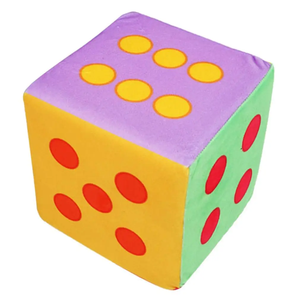 Rainbow Foam Dice Set Large 5.9 Inches Big Colorful 6 Sided Fun game dice dice set