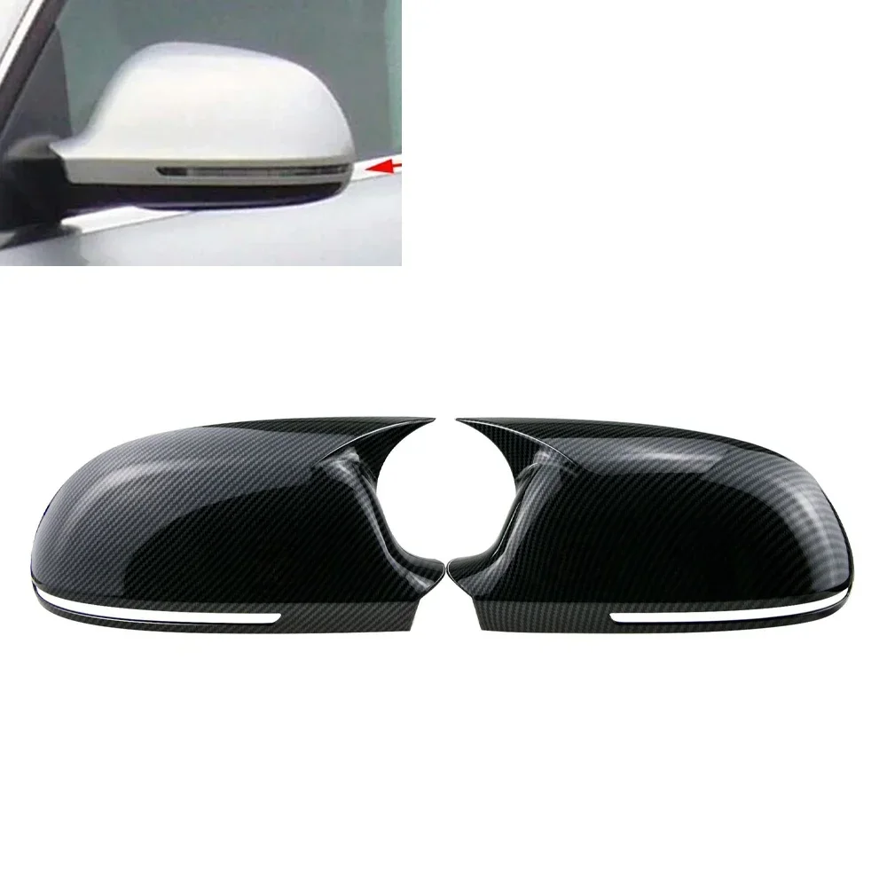 Audi Car Rearview Side Mirror Cover Wing Cap Exterior Door Trim