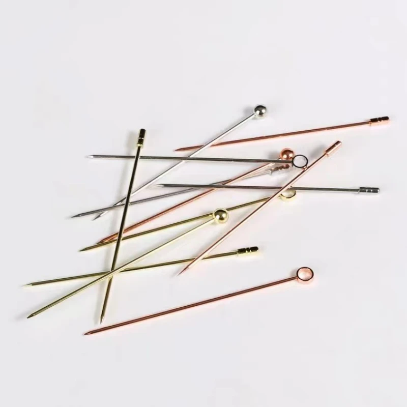 Cocktail Pick Stainless Steel Sticks Bar Tools Drink Stirring Sticks Martini Picks Party Wedding Accessory