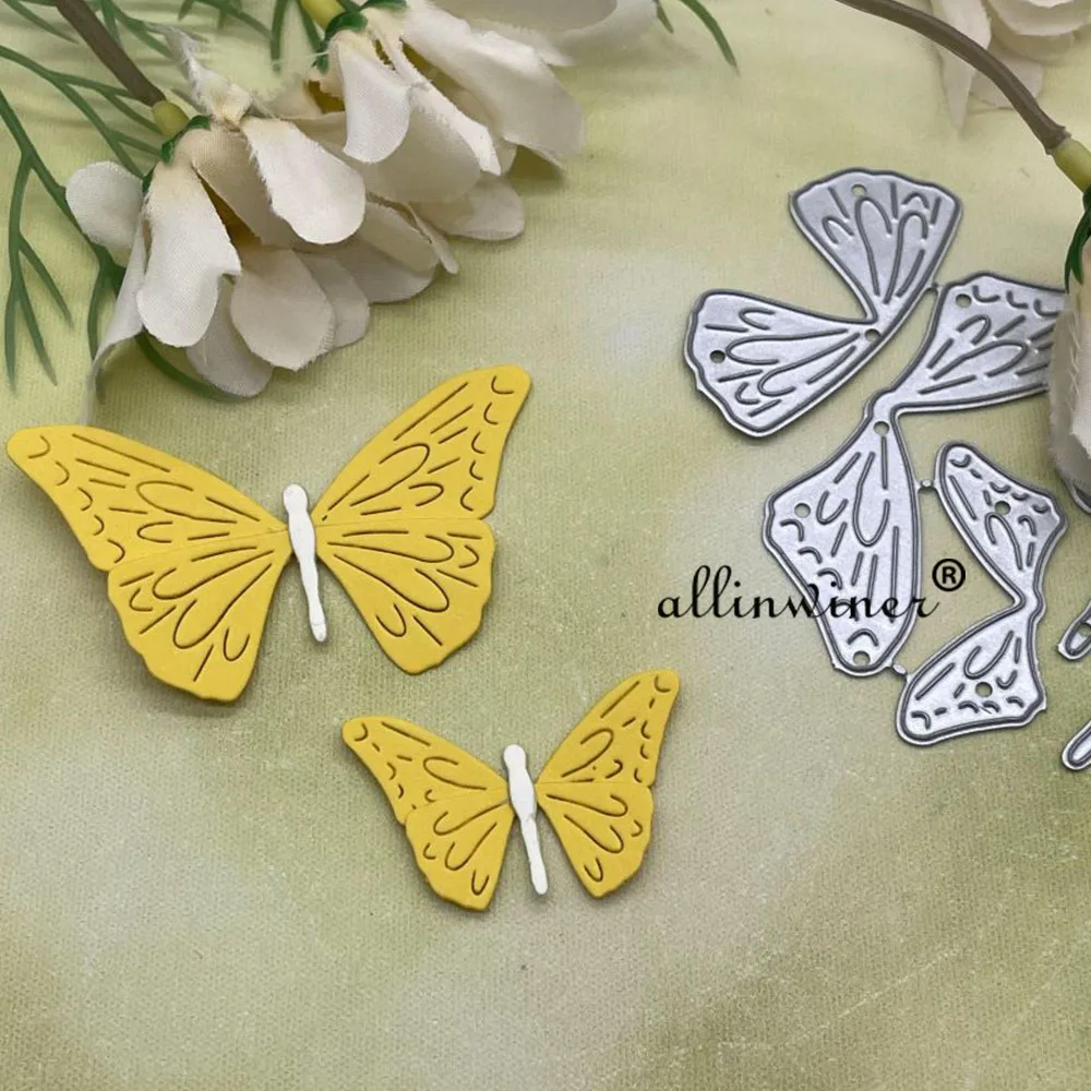 Fustella Metallica Per Biglietti | Motivo Libellula | 10x6,9 Cm | Per Scrapbooking E Goffratura