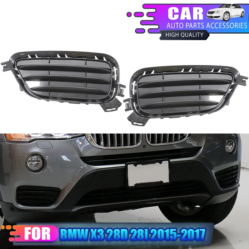 

Fog Light Cover Front Bumper Fog Lamp Frame Black For 2015 2016 2017 Fit For BMW X3 28D 28i 51117338513, 51117338514, BM1038174
