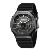 2100 Sport Digital Electronic Unisex Watch Alloy Dial LED Dual Display World Time Fully Functional Rubber Strap Oak Series