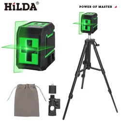 HILDA Self - Leveling Green Laser Level with Dual Horizontal and Vertical Lines (TMHH130)