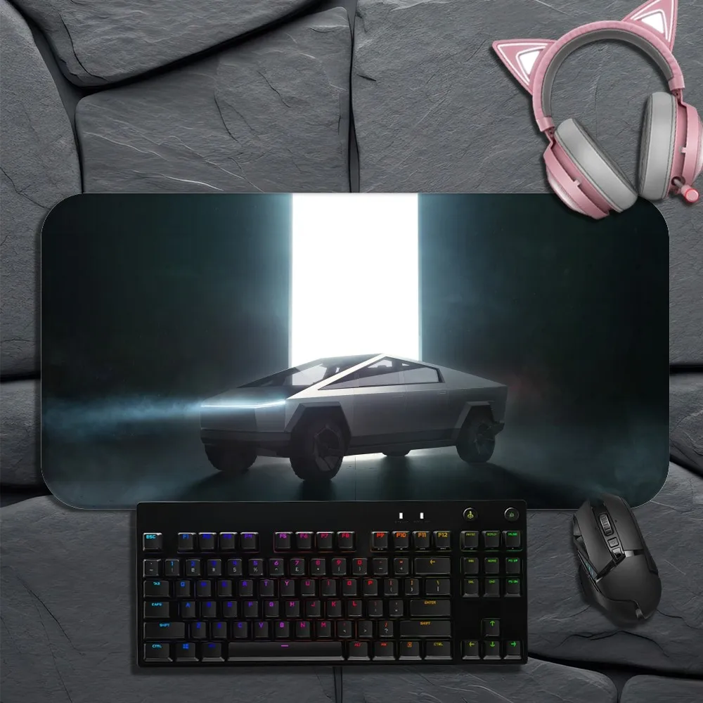T-Tesla C-Cybertruck  mousepad Non-slip Lockedge Office Student Gaming Thickened Large Writing Pad Cushion 6