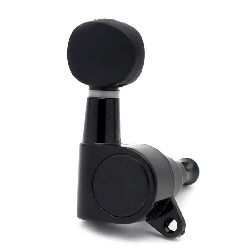 Small oval Concave Button Sealed-gear String Ukulele Tuning Pegs key Machine Tuners Heads Chrome Black for choose guitar tuning pegs
