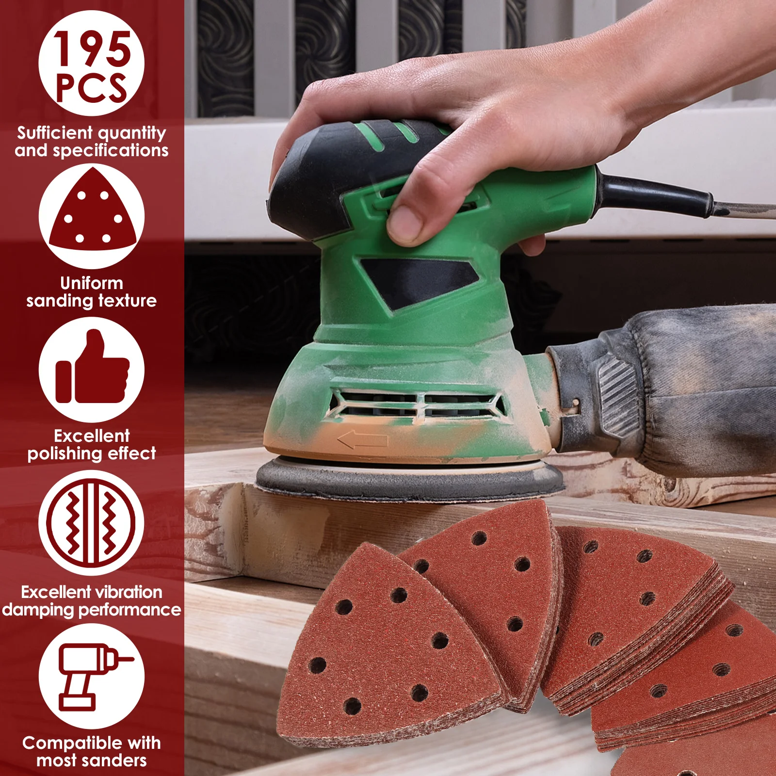 Aluminum Oxide Sanding Discs 40-1000 Grit Abrasive Tools