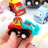 Mini Tractor Car Toy Pull Back Car Children's Toys Engineering Vehicle Fire Truck Kids Inertia Cars Diecasts Toy Children Gifts 5