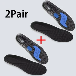 Athletic Shock - Absorbing Orthopedic Insoles for Plantar Fasciitis Relief (Black - 2Pair)