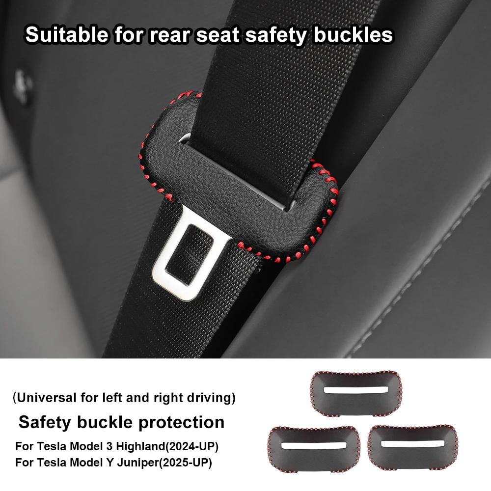 Suede Seat Belt Buckle Protector Covers - Premium Car Accessories