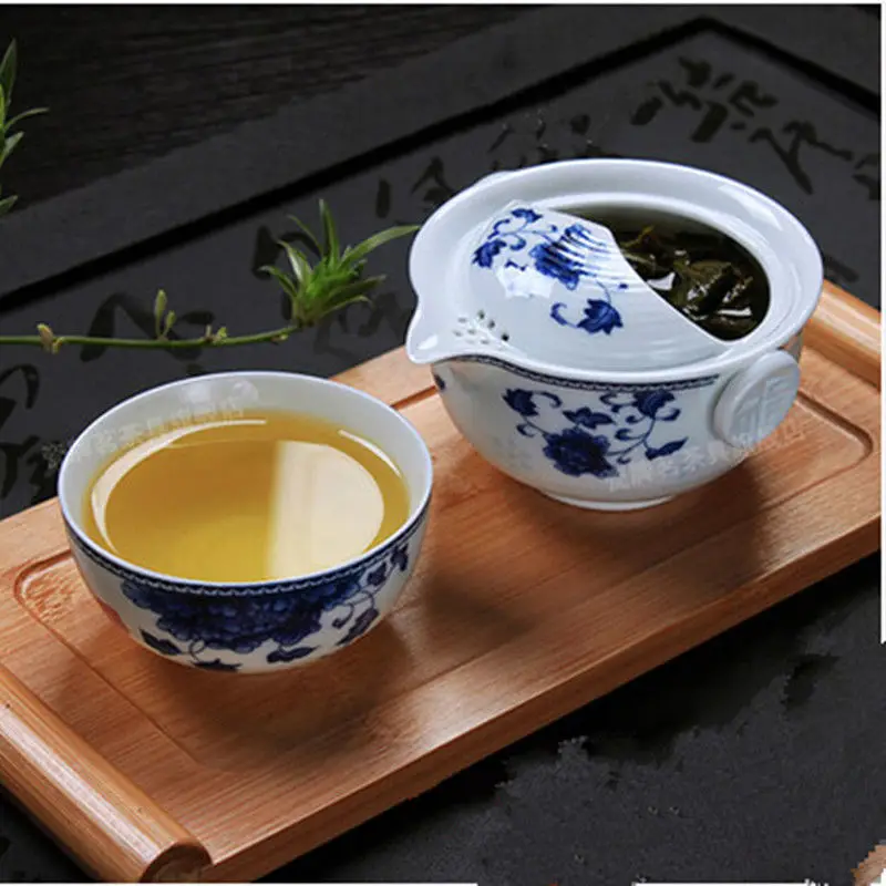 [GRANDNESS] Tea Set Include 1 Pot 1 Cup, High Quality Elegant Gaiwan,Beautiful and Easy Teapot Kettle Tea Pot
