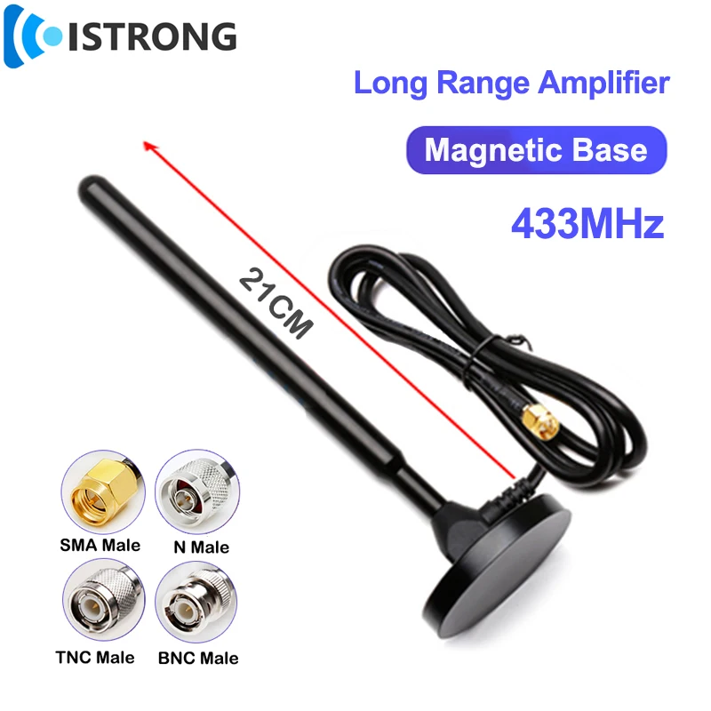 Outdoor Long Range Lora Antenna 35dbi Amplifier With Magnetic Base ...