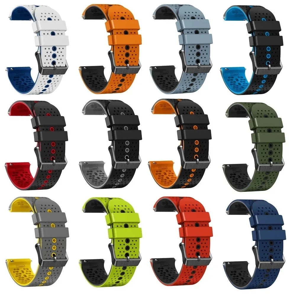 Universal 22mm Silicone Smart Watch Band - Versatile Accessory Strap in Multiple Colors