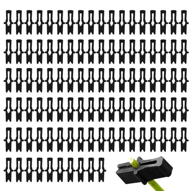 Kerti Klipek 100Db Üvegházhatású Bilincsek Film Sor Borító Háló Alagút Karika Klipkert