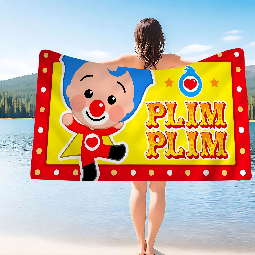 P-Plim P-Plim Cute Bath Towel Microfiber Soft Water Absorbing Breathable For Girl Kids Decorative Cartoon Beach Towel 5