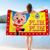 P-Plim P-Plim Cute Bath Towel Microfiber Soft Water Absorbing Breathable For Girl Kids Decorative Cartoon Beach Towel 5