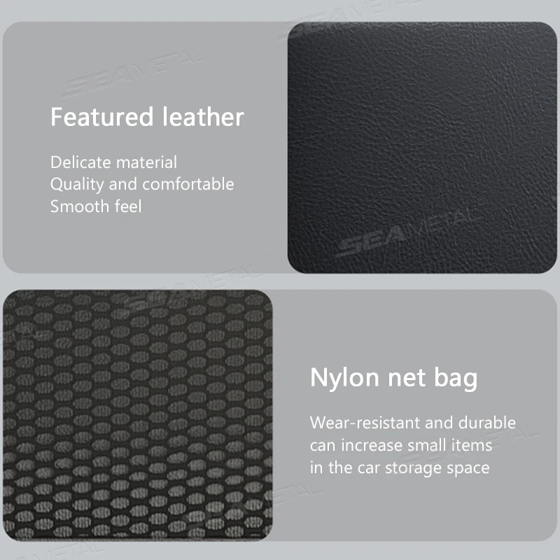 Waterproof PU Car Backseat Organizer Storage Bag