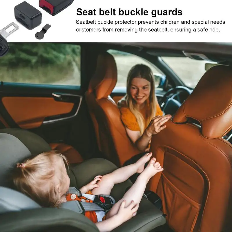 Car Seat Belt Car Buckle Safety Booster Clip for Kids Anti-Escape Belt Buttons Buckles Prevent Unbuckling Cover Pads seat belt clip,car seat belt accessory
