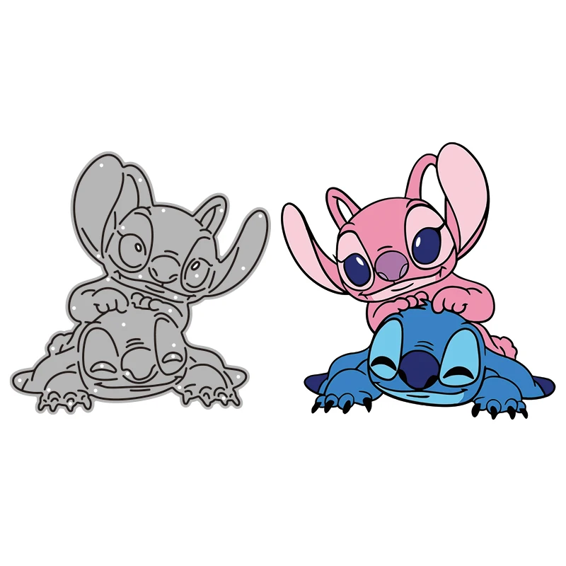 Cutting Dies Mini Disney Lilo & Stitch For DIY Scrapbooking Embossing Paper Card Craft