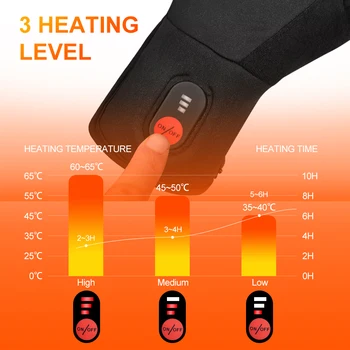 Savior Heated Gloves Electric Skiing Winter Warm Support Touch Screen Glove Men Women Snowboarding Thermal Skiing Liner Outdoor 4