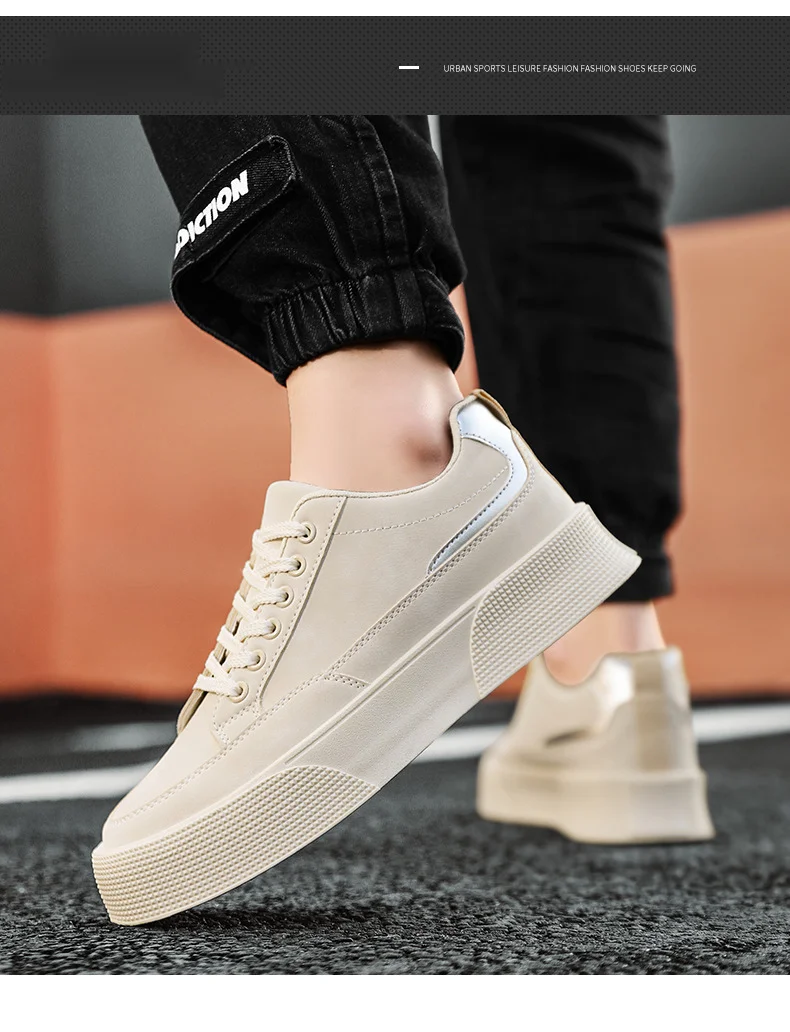 Scarpe casual da uomo, scarpe bianche leggere, scarpe da tavola traspiranti alla moda, scarpe da tennis leggere, scarpe sportive da esterno, scarpe da tavola_voghion.com