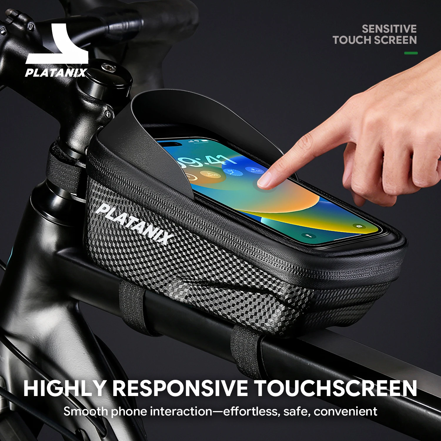 Hard Shell Bicycle Handlebar Bag 2