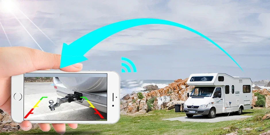 Solar-powered wireless rear view camera overview