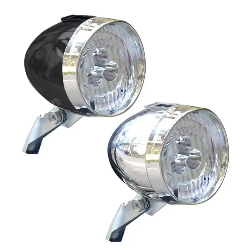 Retro Bike Headlight USB charging Classic Mountain bike Front Light 3 Led Bulbs bicycle Front Lighting for cycling accessories
